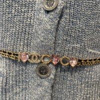 샤넬 코코 진주 하트 체인 슬림 벨트 CHANEL COCO HEART CHAIN SLIM BELT