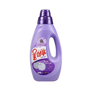 애경 울샴푸 퍼플 라일락 용기 1L 중성세제