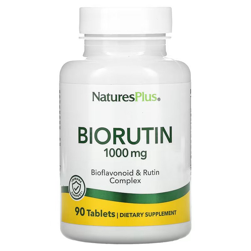 <b>네이처스 플러스</b> 바이오루틴 1000mg 90정 RUTIN 해외 미국 직구 <b>항산화</b> 영양제