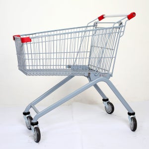 쇼핑카드 쇼핑용 대형 핸드 카트 130L 유로형 백화점 마트 슈퍼마켓 문구점용 소 중 대형