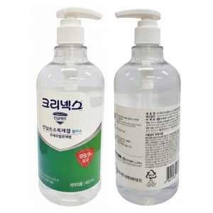 크리넥스 안심플러스 손소독제겔 프레쉬알로에향 480ml 3개