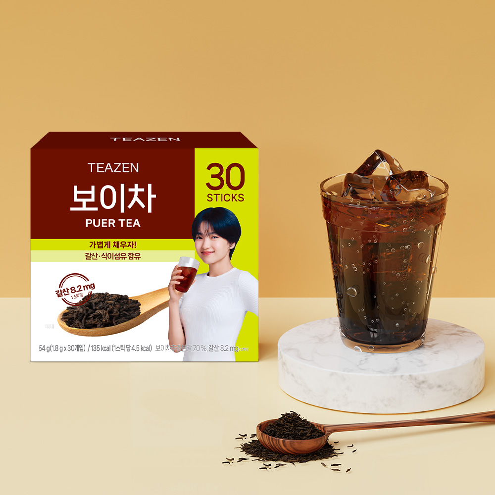 <b>티젠 보이차</b> 추출분말 30스틱입 대용량팩