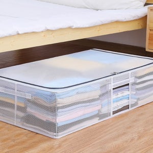 침대밑수납 이불보관함 이불정리함 옷보관함 패딩보관 50cmx40cmx15cm