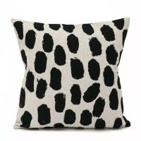 [프리지아트] 파인리틀데이 DOTS CUSHION COVER, BLACK 쿠션 커버