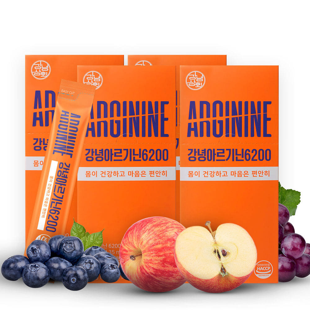 [당일 출고] 아르기닌 시트룰린 아스파트산 올웨이트 강녕 고함량<b>아르지닌 효능</b> 헬스부스터 15포, 4개