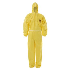 유한킴벌리 43402 크린가드 A40 보호복 후드 노란색 XL 24벌 1박스
