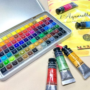 시넬리에 수채화물감 98색 전색상 미쯔팬 소분파레트