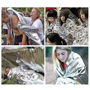 비상 담요 체온유지 재난대비 응급 생존 바람막이 보온 은박담요 블랭킷