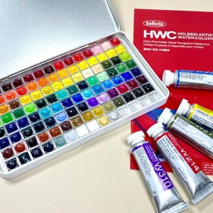 홀베인 수채화물감 108색 전색상 미쯔팬 소분파레트