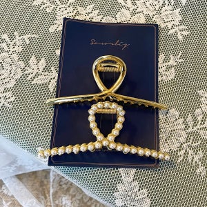 트윙클 진주 세트 집게핀 무료배송 헤어집게 올림머리 메탈 꼬임 한 정