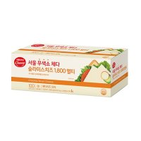 서울우유 무색소 체다 슬라이스 치즈 1800g