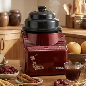 국내제조 건강보감 발효홍삼제조기 음성안내 도자기 약탕기 과일즙 한약 흑마늘 청국장 야채수