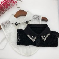 Summer Lace Handmade Beads False Collars for Women Removable Detachable Shirt Blouse [C00089169]