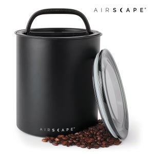 에어스케이프 진공밀폐 원두보관용기 킬로 스텐 블랙