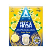 Astonish Toilet Bowl Fizz & Fresh Tabs 아스토니쉬 변기 세정제 레몬 스플래쉬향 8입 4팩