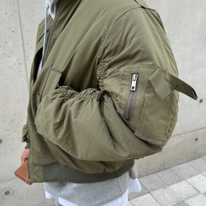 데끼마원 오버핏 자켓 항공점퍼 스트릿 패딩 아우터 2COLOR