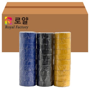 로얄팩토리 PVC 전기 절연 테이프 전선마감용 다용도 19mm x 10M(250개입)