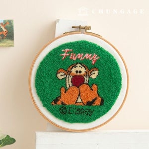 디즈니 펀치니들 프랑스 스킬자수 DIY키트 티거 까꿍 PWTP002