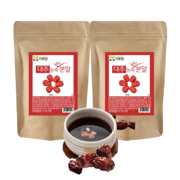 대추 농축 가루 분말 200gX2 효능 한방 차 생강 카페 이유식 요리 제빵 찹쌀떡