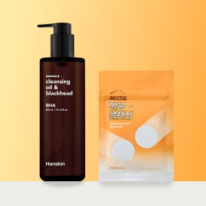 [단독기획] 한스킨 클렌징오일 앤 블랙헤드 BHA 300ml +클렌징패드 10매