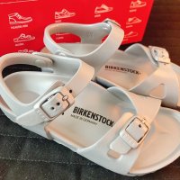 [BIRKENSTOCK]버켄스탁 키즈 리오 에바 샌들 메탈릭실버, 네이비