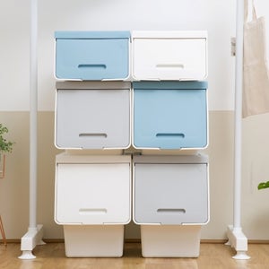 시스맥스 루맥스 슬라이딩리빙박스 슬림형 중형 펜트리수납함 옷 수납정리함