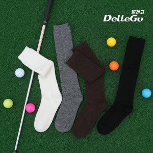 델레고 여성 골프 양말 캐시미어 니삭스 가을 겨울 기모 무지 무릎양말 긴양말