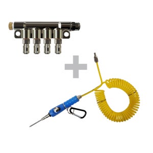 다중분배용 매니폴더 어댑터4구(1개)+미니에어토출건(1개) 기본세트