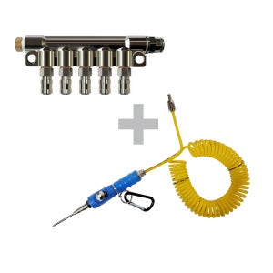 다중 분배용 매니폴더 어댑터5구(1개)+미니에어 토출건(1개) 기본세트