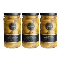 Belosa 썬드라이 토마토로 속을 채운 퀸 올리브 절임 통조림 340g 3개 Sundried Tomato Queen Olives