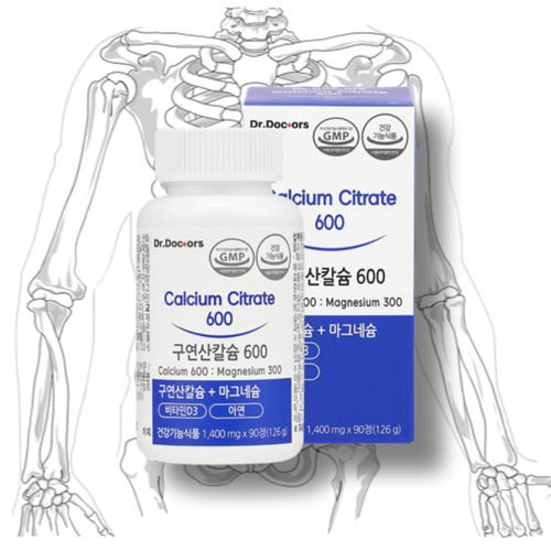 <b>닥터닥터스</b> 구연산 칼슘 600 1,400mg x 90정