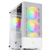 DARKFLASH DK200 MESH RGB ADVANCED 강화유리 화이트 (미니타워)