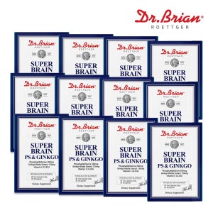 인지력 개선에 도움 줄수있는 포스파티딜 세린 징코 슈퍼브레인 30캡슐 x12개 PS