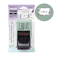 미도리 회전식 스탬프 Paintable Stamp 날짜 도장 다꾸 다이어리 스탬프