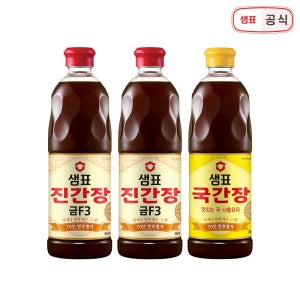 샘표 진간장 금F3 860ml 2병+국간장 860ml 1병