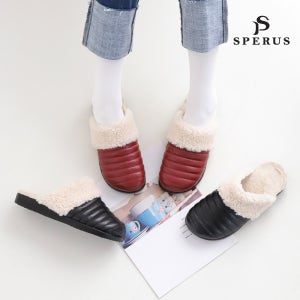 [스페루스] 국산제작 여성용 겨울 패딩 털 슬리퍼 로밴