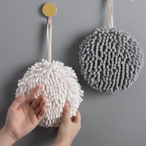 고리손수건 부드러운 고리달린수건 주방 손타올 white1p