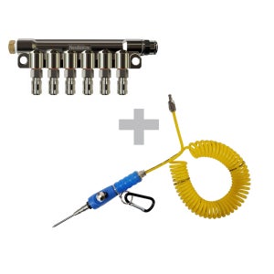 다중 분배용 매니폴더 어댑터6구(1개)+미니에어 토출건(1개) 기본세트