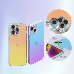 아이폰14/ PLUS/ PRO/ PRO MAX 그라데이션 하드젤리 에어범퍼케이스