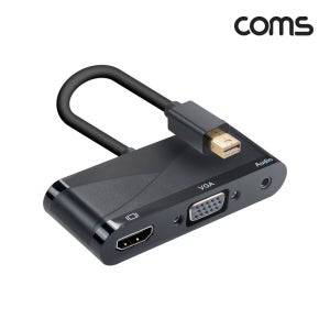Coms 미니DP to HDMI VGA AUX 3.5 멀티컨버터 TB687