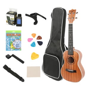 블루엔젤 콘서트 고급 우쿨렐레 24인치 구성품5종세트 누구나사용 가능한 취미교육용 아이템