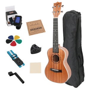 블루엔젤 콘서트 고급 우쿨렐레 24인치 구성품5종세트 누구나사용 가능한 취미교육용 아이템