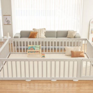 아누리 모던베이비룸 안전울타리 안전가드 슈퍼싱글 110x200(12p) 매트미포함