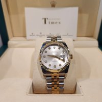 ROLEX 롤렉스 데이저스트 36미리 옐로우콤비 실버텐포인트