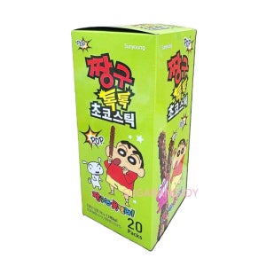 짱구 톡톡 초코스틱(18gx20봉) 총 중량360g x 1곽 팝핑 캔디 빼빼로데이 과자