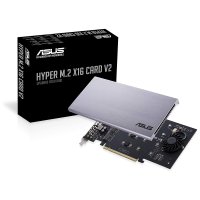 ASUS Hyper M.2 X16 PCIe 3.0 X4 Expansion Card V2 Supports 4 NVMe M.2/에이수스 익스펜션 카드