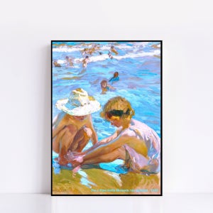 ART POSTER #375 The Wounded Foot 1909 명화 바다 소년 소녀 유화 작품 홈갤러리 그림 액자