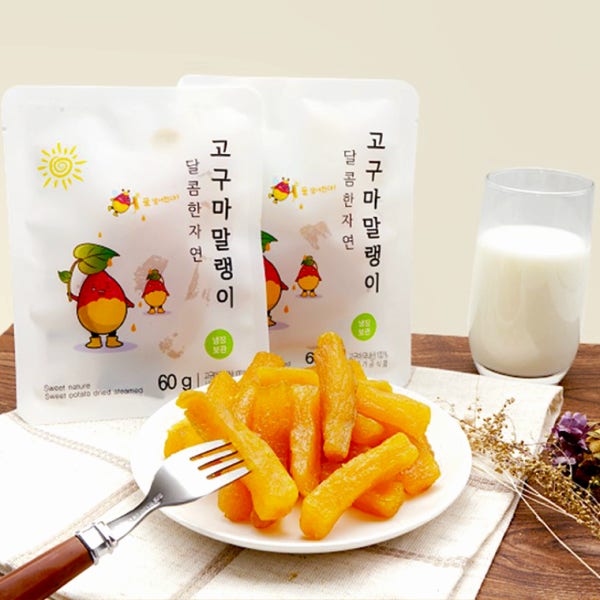 해남 꿀 고구마말랭이 60g 10봉 반건조 쫀득이 아기 순수 황토 사무실 임산부 간식