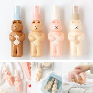 여행용 공병 세트 로마네 귀여운 캐릭터 화장품 리필용 휴대용 소분 트래블 베어