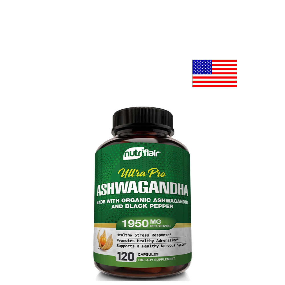 미국 NutriFlair Ashwagandha 아슈와간다 1950mg 120캡슐